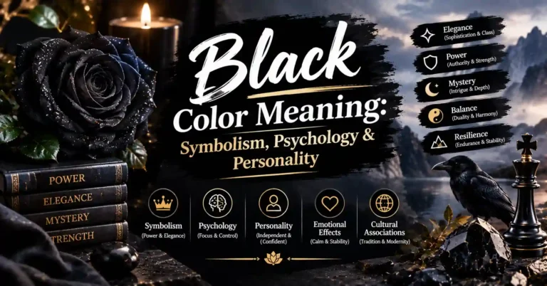 Black color meaning, symbolism, psychology, and personality traits