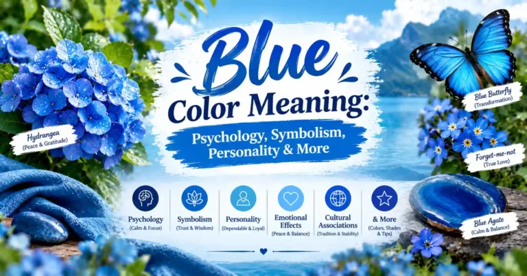 Blue color meaning, psychology, symbolism, and personality traits