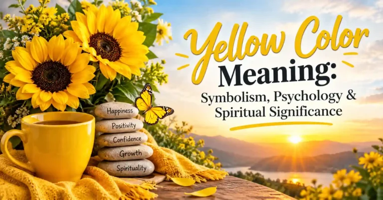 Yellow color meaning, symbolism, psychology, and spiritual significance